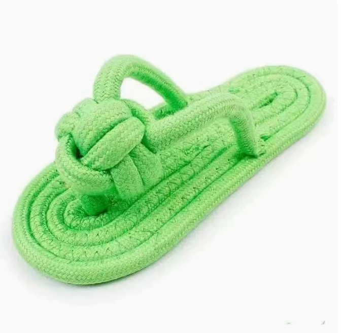Durable Cotton Rope Slippers Dog Chew Toy