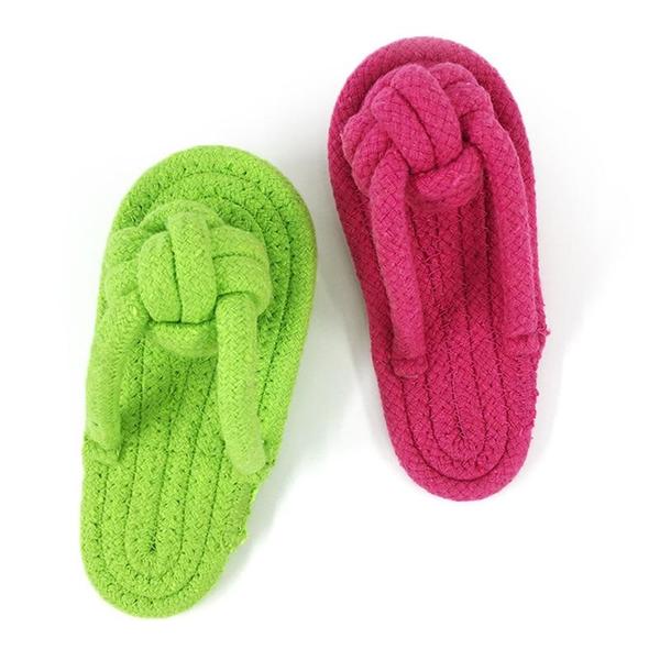 Durable Cotton Rope Slippers Dog Chew Toy