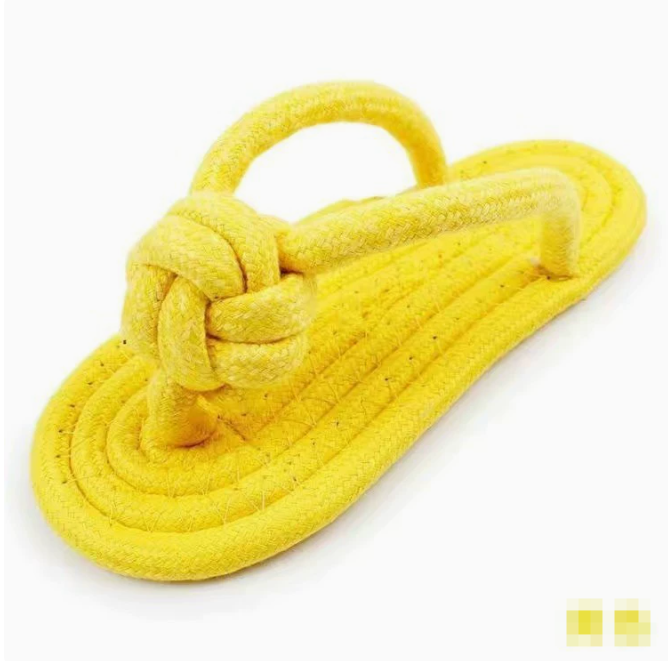 Durable Cotton Rope Slippers Dog Chew Toy