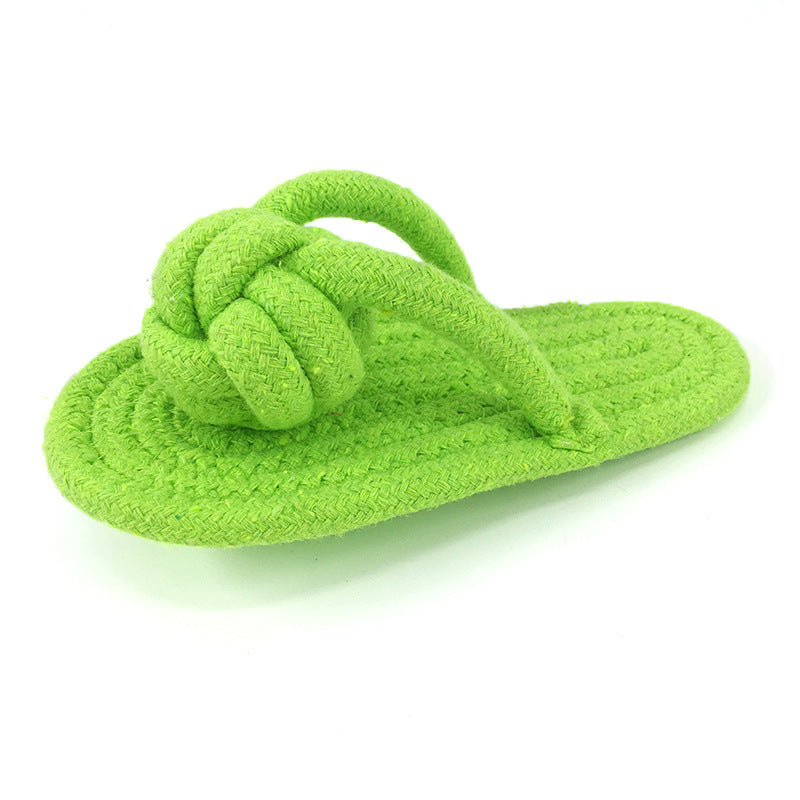 Durable Cotton Rope Slippers Dog Chew Toy