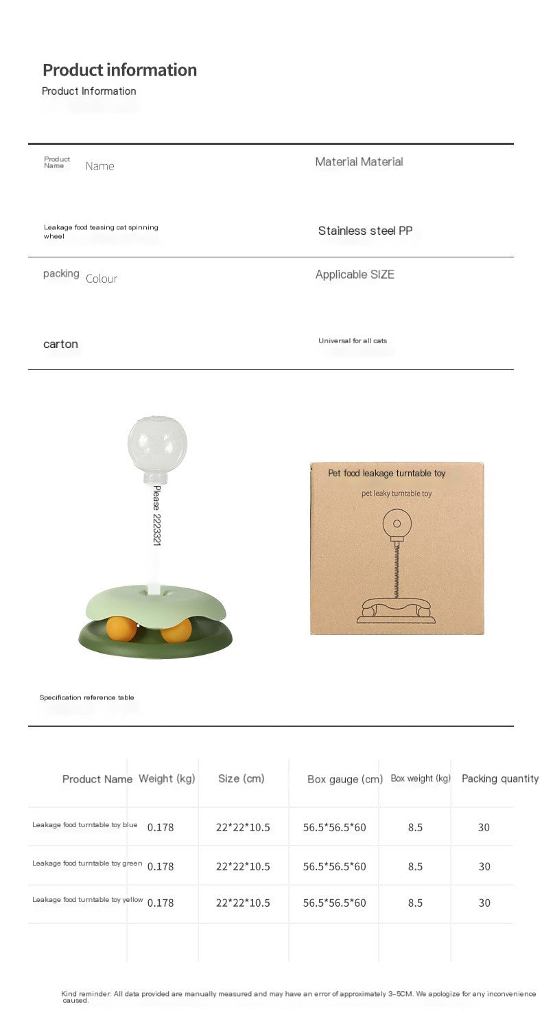 Cat Toy Leaky Ball (Single Piece)